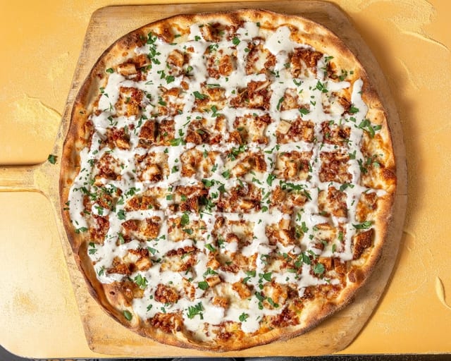 18" Chicken Bacon Ranch Pizza.