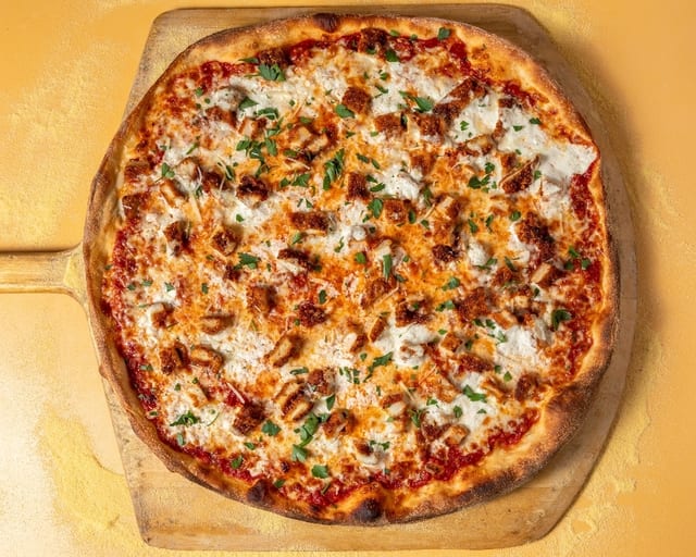 16" Chicken Parm Pizza.